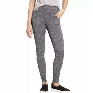 Athleta Hi-Rise Herringbone Metro Gray Leggings ~ Size Small ~ NWOT ~ 73371